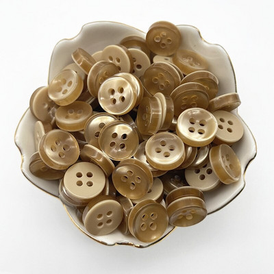 50 buc 12 mm culoare rășină ochi de pisică buton Pearllight bol în formă de patru ochi buton decorare nuntă accesorii de cusut