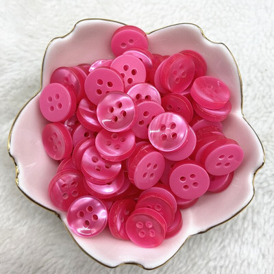 50 buc 12 mm culoare rășină ochi de pisică buton Pearllight bol în formă de patru ochi buton decorare nuntă accesorii de cusut