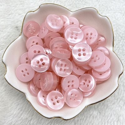 50 buc 12 mm culoare rășină ochi de pisică buton Pearllight bol în formă de patru ochi buton decorare nuntă accesorii de cusut