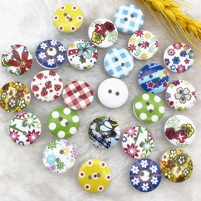 Νέο 15mm στρογγυλό κουμπί με μονόγραμμα Χριστουγεννιάτικο ρίγες καρό κουμπί Love Scrapbooking για αξεσουάρ ραπτικής διακόσμησης γάμου