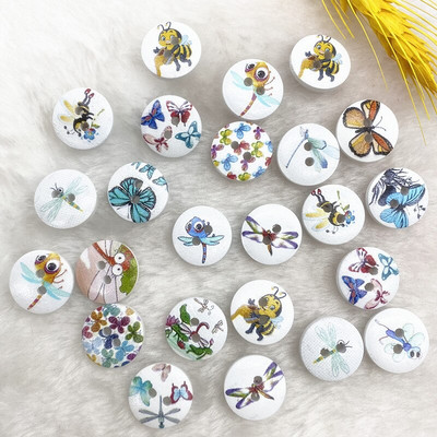 Νέο 15mm στρογγυλό κουμπί με μονόγραμμα Χριστουγεννιάτικο ρίγες καρό κουμπί Love Scrapbooking για αξεσουάρ ραπτικής διακόσμησης γάμου