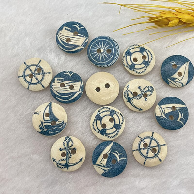 Νέο 15mm στρογγυλό κουμπί με μονόγραμμα Χριστουγεννιάτικο ρίγες καρό κουμπί Love Scrapbooking για αξεσουάρ ραπτικής διακόσμησης γάμου