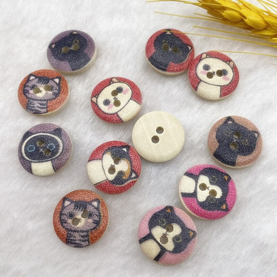 Νέο 15mm στρογγυλό κουμπί με μονόγραμμα Χριστουγεννιάτικο ρίγες καρό κουμπί Love Scrapbooking για αξεσουάρ ραπτικής διακόσμησης γάμου