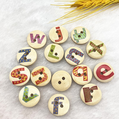 Νέο 15mm στρογγυλό κουμπί με μονόγραμμα Χριστουγεννιάτικο ρίγες καρό κουμπί Love Scrapbooking για αξεσουάρ ραπτικής διακόσμησης γάμου