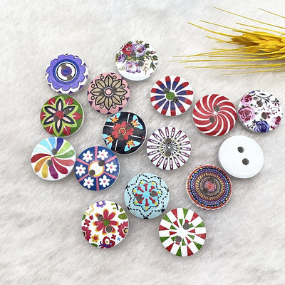 Νέο 15mm στρογγυλό κουμπί με μονόγραμμα Χριστουγεννιάτικο ρίγες καρό κουμπί Love Scrapbooking για αξεσουάρ ραπτικής διακόσμησης γάμου