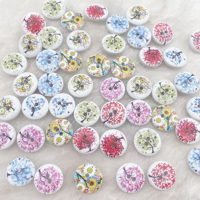 Νέο 15mm στρογγυλό κουμπί με μονόγραμμα Χριστουγεννιάτικο ρίγες καρό κουμπί Love Scrapbooking για αξεσουάρ ραπτικής διακόσμησης γάμου