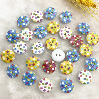 Νέο 15mm στρογγυλό κουμπί με μονόγραμμα Χριστουγεννιάτικο ρίγες καρό κουμπί Love Scrapbooking για αξεσουάρ ραπτικής διακόσμησης γάμου