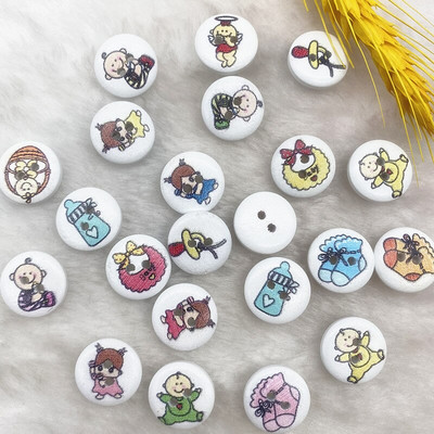 Νέο 15mm στρογγυλό κουμπί με μονόγραμμα Χριστουγεννιάτικο ρίγες καρό κουμπί Love Scrapbooking για αξεσουάρ ραπτικής διακόσμησης γάμου