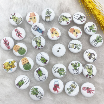 Νέο 15mm στρογγυλό κουμπί με μονόγραμμα Χριστουγεννιάτικο ρίγες καρό κουμπί Love Scrapbooking για αξεσουάρ ραπτικής διακόσμησης γάμου