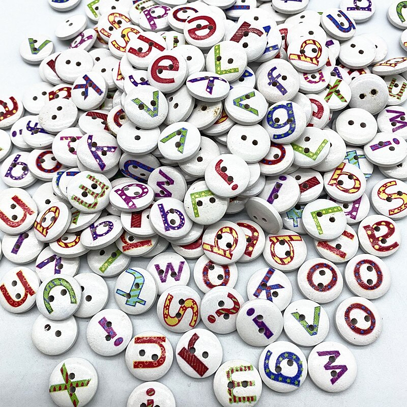 Νέο 15mm στρογγυλό κουμπί με μονόγραμμα Χριστουγεννιάτικο ρίγες καρό κουμπί Love Scrapbooking για αξεσουάρ ραπτικής διακόσμησης γάμου