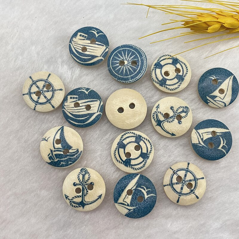 Νέο 15mm στρογγυλό κουμπί με μονόγραμμα Χριστουγεννιάτικο ρίγες καρό κουμπί Love Scrapbooking για αξεσουάρ ραπτικής διακόσμησης γάμου