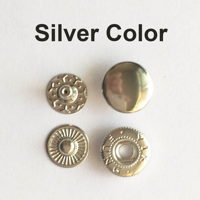 50 komplekti nahast nööpnõeltega kinnitusdetailide komplekt, 10 mm 12 mm 15 mm metallist nööpnööbid, trukid, 4 paigaldustööriista, nahast riiete nööbid