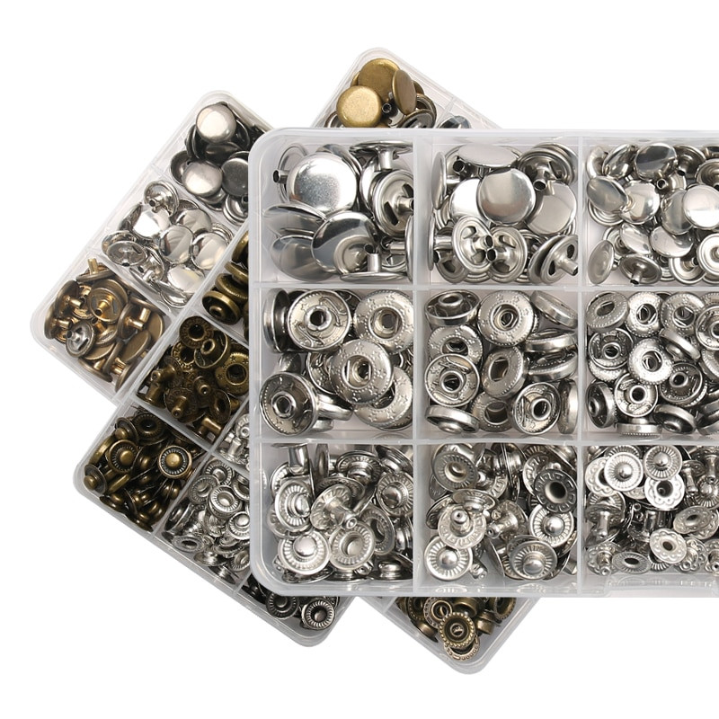 Νέα μεταλλικά κουμπιά κουμπιά Botones Bouton pression με πένσα πίεσης Αξεσουάρ ραπτικής για ρούχα/παλτό/τσάντες/δερμάτινη χειροτεχνία