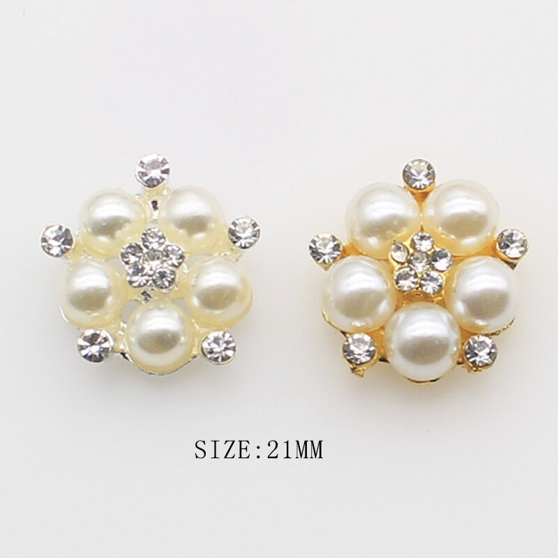 10 tk/partii sulamist pärlitest, lameda põhjaga kivist nööbiga kaunistus DIY käsitsi õmmeldud peen vibujuukseaksessuaarid