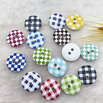 Noi 20 mm O varietate de nasturi circulari din lemn Butoane cu fața zâmbitoare de desene animate pentru decorarea nunții Accesorii de cusut