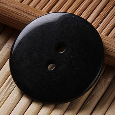 Új 9--25 mm-es két lyuk átlátszó fehér kis gombok fekete öltönypárna gomb kenyér kerek gyanta varrógombok barkácsolás Scrapbooking