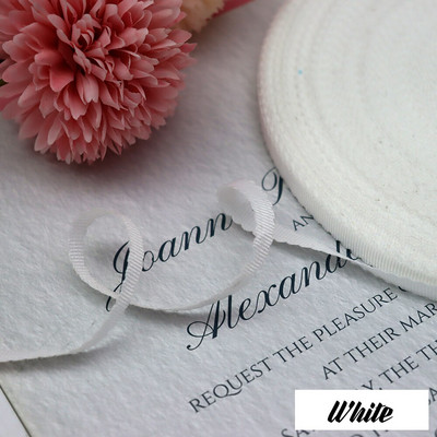 3/8" 10 mm 10 jardi õõnes servad Grosgrain riba lint peapael Juuksepael Käsitsi valmistatud käsitöö küpsetamine kinkekarbi ümbris pakkimismaterjal