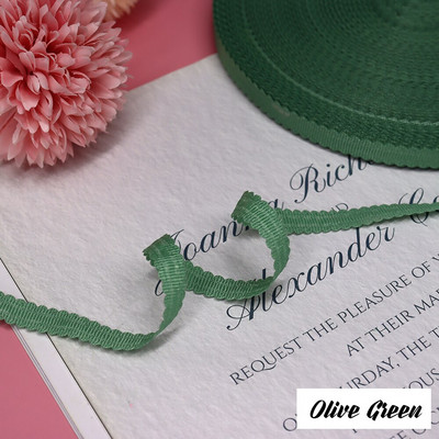 3/8" 10 mm 10 jardi õõnes servad Grosgrain riba lint peapael Juuksepael Käsitsi valmistatud käsitöö küpsetamine kinkekarbi ümbris pakkimismaterjal