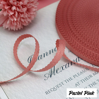 3/8" 10 mm 10 jardi õõnes servad Grosgrain riba lint peapael Juuksepael Käsitsi valmistatud käsitöö küpsetamine kinkekarbi ümbris pakkimismaterjal