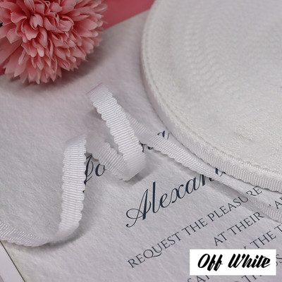 3/8" 10 mm 10 jardi õõnes servad Grosgrain riba lint peapael Juuksepael Käsitsi valmistatud käsitöö küpsetamine kinkekarbi ümbris pakkimismaterjal