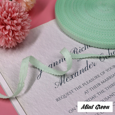 3/8" 10 mm 10 jardi õõnes servad Grosgrain riba lint peapael Juuksepael Käsitsi valmistatud käsitöö küpsetamine kinkekarbi ümbris pakkimismaterjal