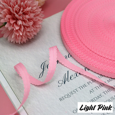 3/8" 10 mm 10 jardi õõnes servad Grosgrain riba lint peapael Juuksepael Käsitsi valmistatud käsitöö küpsetamine kinkekarbi ümbris pakkimismaterjal