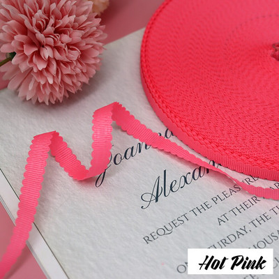 3/8" 10 mm 10 jardi õõnes servad Grosgrain riba lint peapael Juuksepael Käsitsi valmistatud käsitöö küpsetamine kinkekarbi ümbris pakkimismaterjal