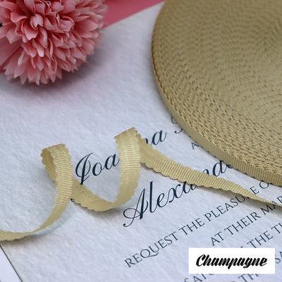 3/8" 10 mm 10 jardi õõnes servad Grosgrain riba lint peapael Juuksepael Käsitsi valmistatud käsitöö küpsetamine kinkekarbi ümbris pakkimismaterjal