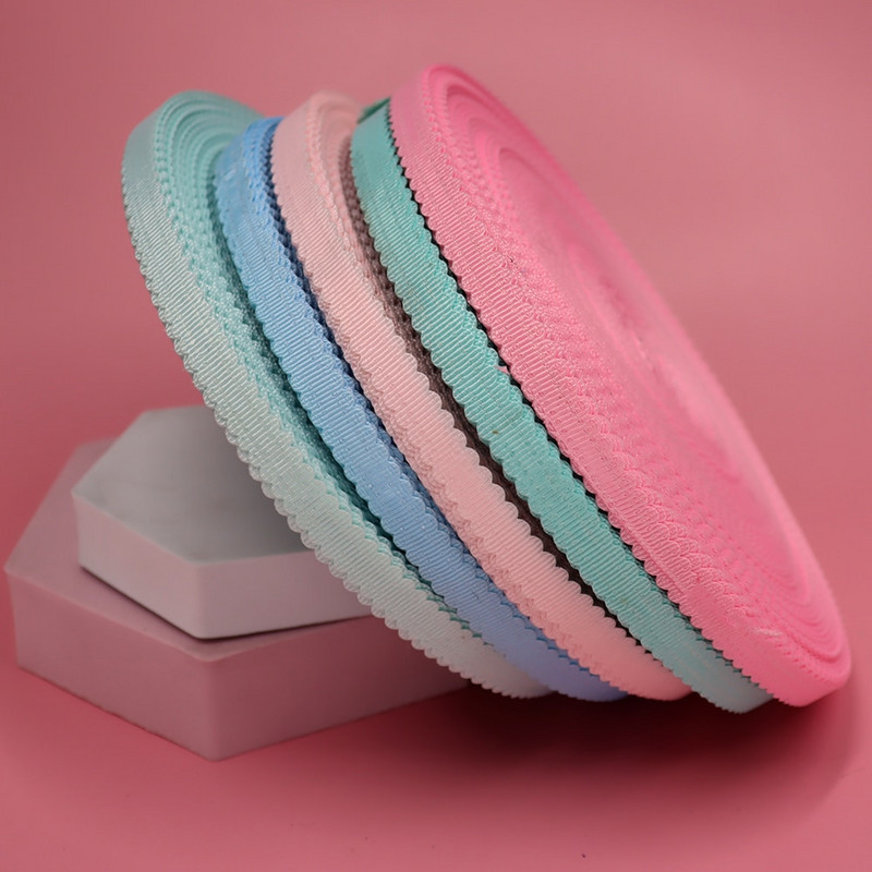 3/8" 10 mm 10 jardi õõnes servad Grosgrain riba lint peapael Juuksepael Käsitsi valmistatud käsitöö küpsetamine kinkekarbi ümbris pakkimismaterjal