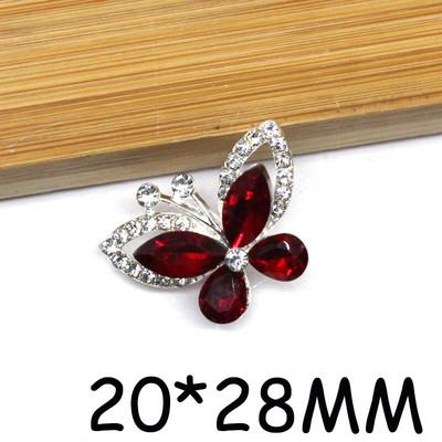 10 kom/lot Gumb od vještačkih dijamanata za odjeću Diy Šivanje nakita za obrtničke dodatke Leptirići ukrasi