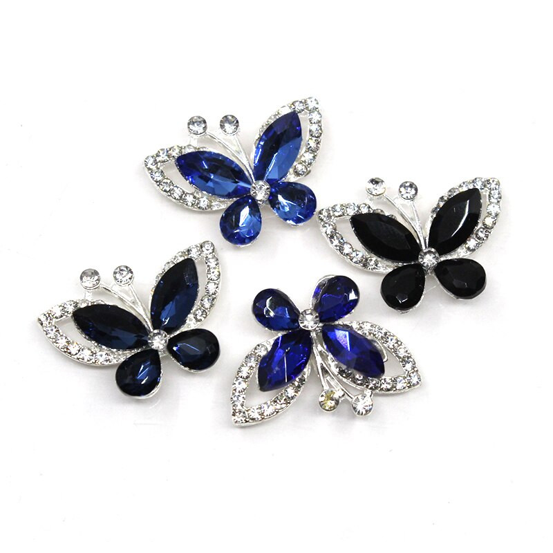 10 kom/lot Gumb od vještačkih dijamanata za odjeću Diy Šivanje nakita za obrtničke dodatke Leptirići ukrasi