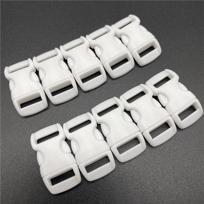 10 kom/lot 10 mm unutarnjeg promjera oblikovanog bočnog otpuštanja za paracord narukvicu plastična kopča DIY Pet otpuštanje kopča