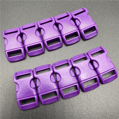 10 kom/lot 10 mm unutarnjeg promjera oblikovanog bočnog otpuštanja za paracord narukvicu plastična kopča DIY Pet otpuštanje kopča