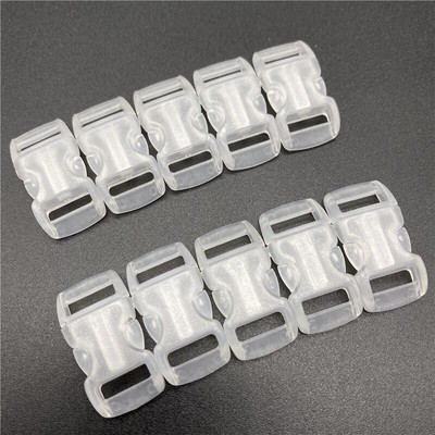 10 kom/lot 10 mm unutarnjeg promjera oblikovanog bočnog otpuštanja za paracord narukvicu plastična kopča DIY Pet otpuštanje kopča