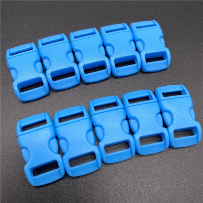 10 kom/lot 10 mm unutarnjeg promjera oblikovanog bočnog otpuštanja za paracord narukvicu plastična kopča DIY Pet otpuštanje kopča