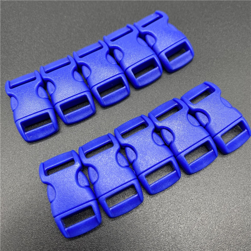 10 kom/lot 10 mm unutarnjeg promjera oblikovanog bočnog otpuštanja za paracord narukvicu plastična kopča DIY Pet otpuštanje kopča