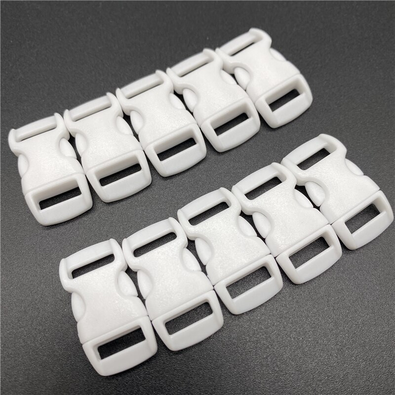 10 kom/lot 10 mm unutarnjeg promjera oblikovanog bočnog otpuštanja za paracord narukvicu plastična kopča DIY Pet otpuštanje kopča