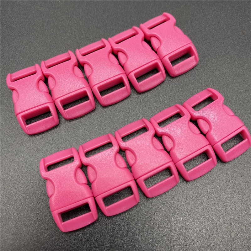 10 kom/lot 10 mm unutarnjeg promjera oblikovanog bočnog otpuštanja za paracord narukvicu plastična kopča DIY Pet otpuštanje kopča