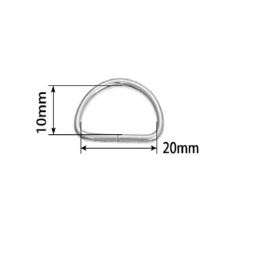 20 бр./лот метална D пръстен катарама ръчна чанта портмоне колан колан нашийник за куче верига закопчалка Направи си сам ръкоделие тежкотоварни силна дебелина