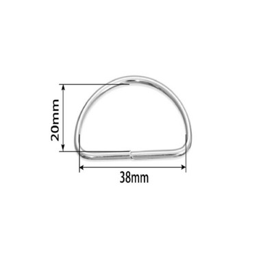 20 tk/partii Metallist D Rõngas Pandlag Käekott Rahakott Rihm Koera kaelarihm Ketiklamber DIY Näputöö Raske, Tugev Paksus