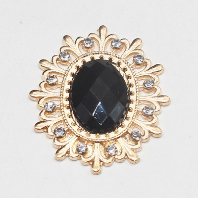 Vruća rasprodaja, 10 komada 25*28 mm modni akrilni metalni gumbi s rubom latica za zanatski pribor za šivanje DIY ručno izrađena ukrasna odjeća