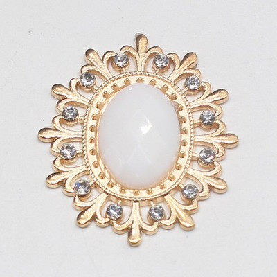 Vruća rasprodaja, 10 komada 25*28 mm modni akrilni metalni gumbi s rubom latica za zanatski pribor za šivanje DIY ručno izrađena ukrasna odjeća