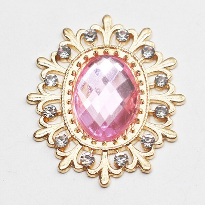 Vruća rasprodaja, 10 komada 25*28 mm modni akrilni metalni gumbi s rubom latica za zanatski pribor za šivanje DIY ručno izrađena ukrasna odjeća