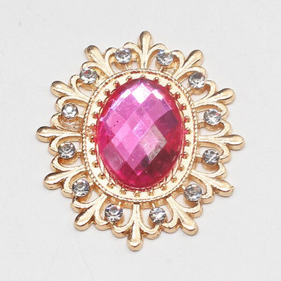 Vruća rasprodaja, 10 komada 25*28 mm modni akrilni metalni gumbi s rubom latica za zanatski pribor za šivanje DIY ručno izrađena ukrasna odjeća