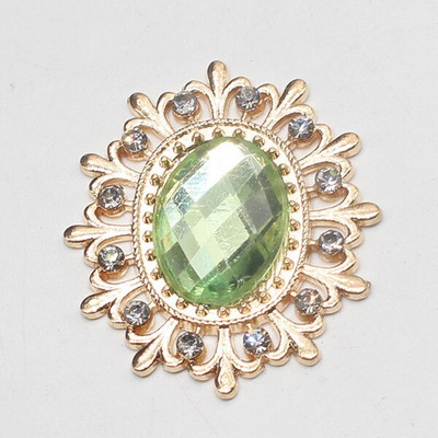 Vruća rasprodaja, 10 komada 25*28 mm modni akrilni metalni gumbi s rubom latica za zanatski pribor za šivanje DIY ručno izrađena ukrasna odjeća