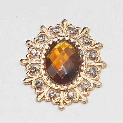 Vruća rasprodaja, 10 komada 25*28 mm modni akrilni metalni gumbi s rubom latica za zanatski pribor za šivanje DIY ručno izrađena ukrasna odjeća