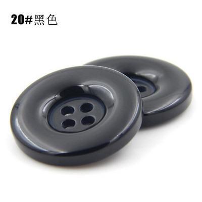15 χιλιοστά 18 χιλιοστά 20 χιλιοστά 23 χιλιοστά 25 χιλιοστά 28 χιλιοστά 30 χιλιοστά 34 χιλιοστά 38 χιλιοστά 4 τρύπες πλαστική ρητίνη στρογγυλά κουμπιά Μαύρο λευκό κουμπί για ράψιμο Scrapbooking DIY