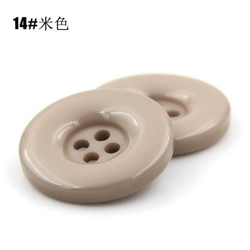 15 χιλιοστά 18 χιλιοστά 20 χιλιοστά 23 χιλιοστά 25 χιλιοστά 28 χιλιοστά 30 χιλιοστά 34 χιλιοστά 38 χιλιοστά 4 τρύπες πλαστική ρητίνη στρογγυλά κουμπιά Μαύρο λευκό κουμπί για ράψιμο Scrapbooking DIY