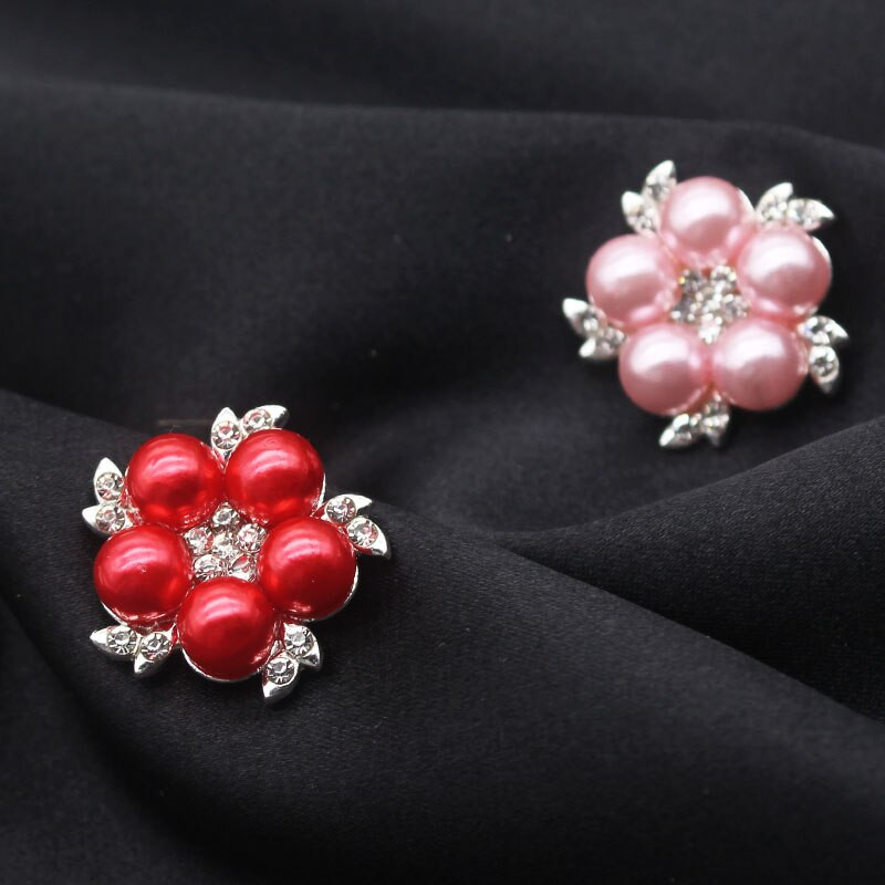 Κουμπί λουλουδιών μαργαριταριών 21mm για ρούχα Diy Manualidades Διακοσμητικό πολύχρωμο κουμπί ραπτικής στρας για κεντήματα