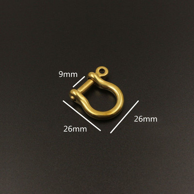 Carabinier din alamă solidă D Bow Catful Fob Breloc breloc cârlig șurub îmbinare conector cataramă